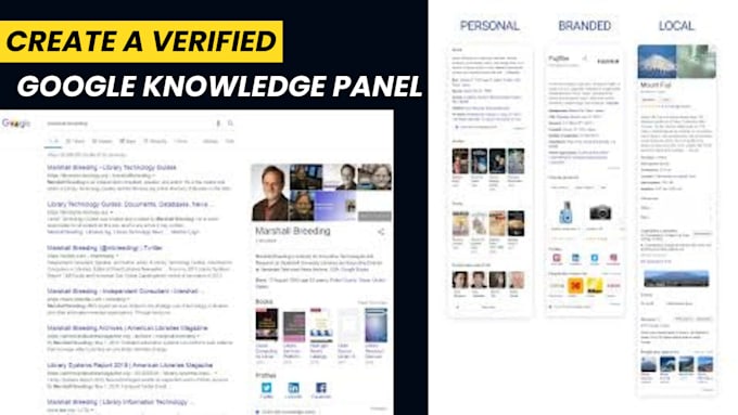 Gig Preview - Create a verified google panel, knowledge panel, knowledge graph for personal