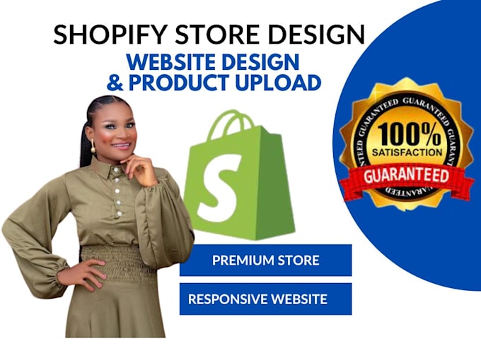 Gig Preview - Redesign, design shopify store build shopify dropshipping store, ecommerce