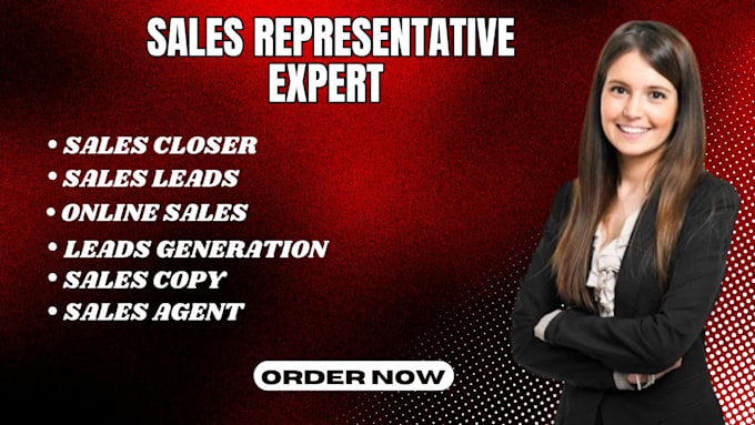 Bestseller - be your sales representative, sales closer, online sales leads generation