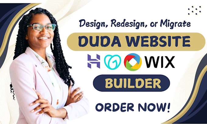 Gig Preview - Design, redesign or migrate website landing page  on duda website weebly wix