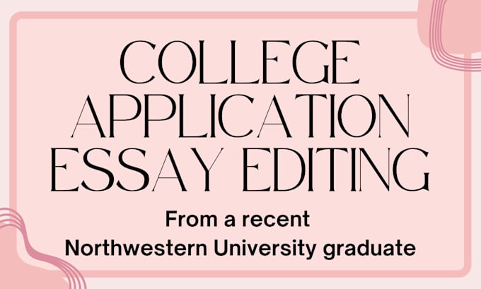 Gig Preview - Edit college application and scholarship essays