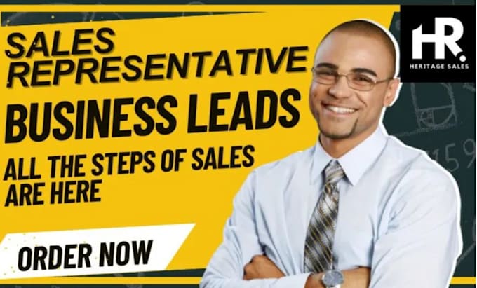 Gig Preview - Sales representative sales agent salesperson sales closer sales leads