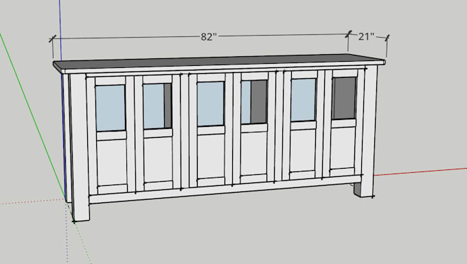 Gig Preview - Create cabinet drawings with kcd and sketchup