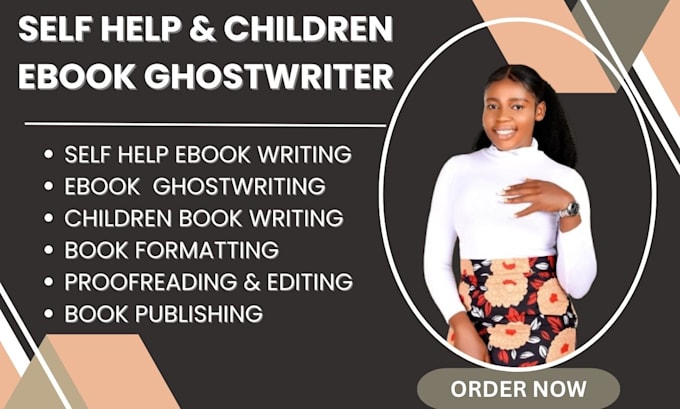 Gig Preview - Ebook ghostwriter book writer self help ebook writer children book ghost writing