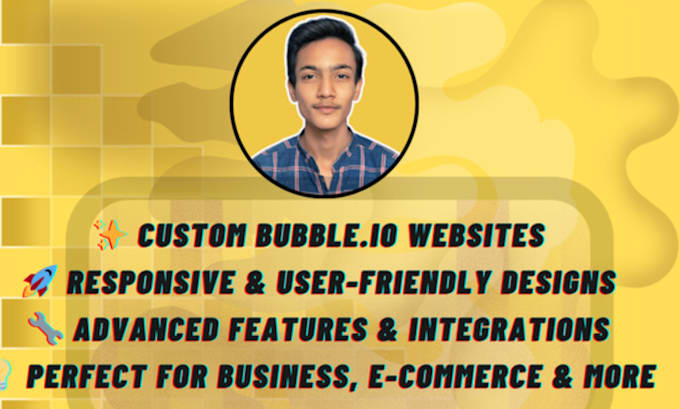 Gig Preview - Develop stunning bubbleio websites and web apps for your business