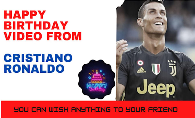 Bestseller - make a special cristiano ronaldo birthday greeting for you