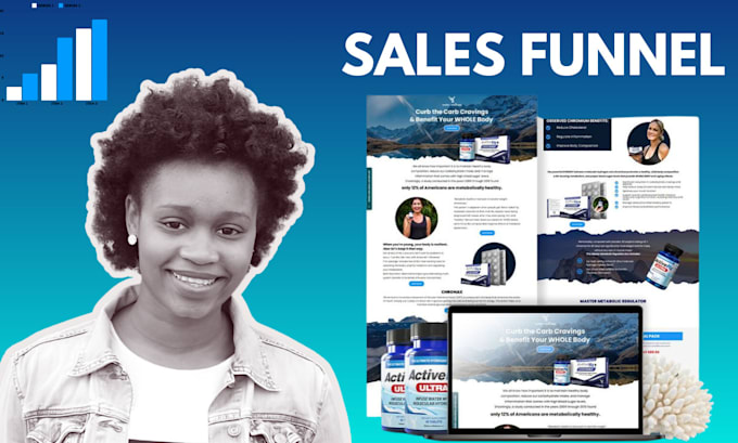 Gig Preview - Build sales funnel on kartra clickfunnels 2 0, leadpages landing page design