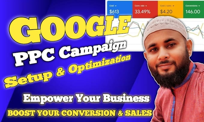 Gig Preview - Setup optimization and management your google ads adwords ppc campaign gtm setup