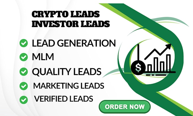 Gig Preview - Generate active and verified investor leads forex leads crypto lead