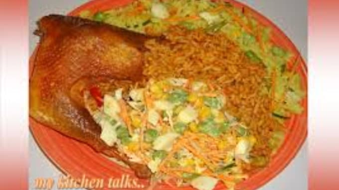 Bestseller - teach you how to prepare delicious jollof rice with grilled turkey and salad