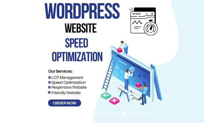 Gig Preview - Increase wordpress speed optimization for google page speed insights, gtmetrix