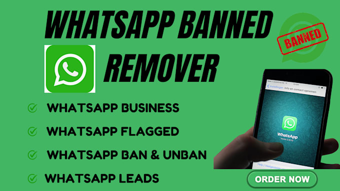 Gig Preview - Fix whatsapp ban recover whatsappbusiness unbanned flagged account and marketing