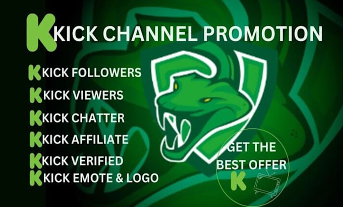 Gig Preview - Do effective twitch, kick channel promotion to gain active followers live views