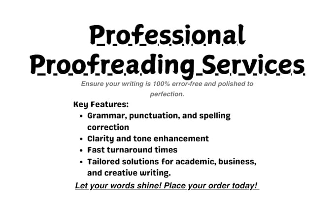 Bestseller - polish your documents with expert proofreading and editing