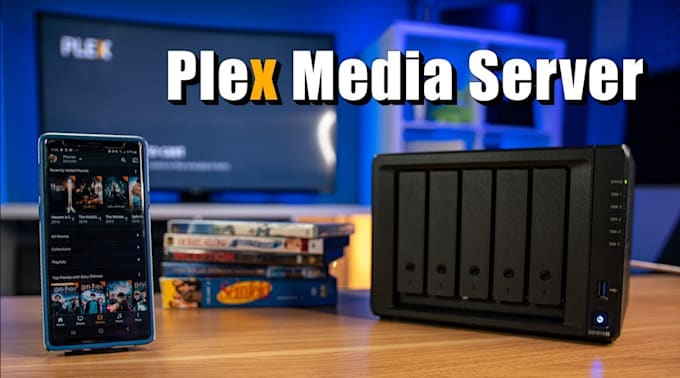 Gig Preview - Setup plex jellyfin media server, synology plex media server, sonarr, radarr