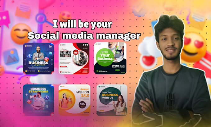 Gig Preview - Be your social media marketing manager