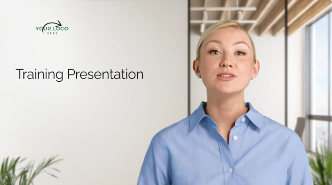 Gig Preview - Design video presentations and training using a talking avatar