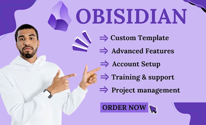 Gig Preview - Setup obisidian account to productivity obisidian workflow automation