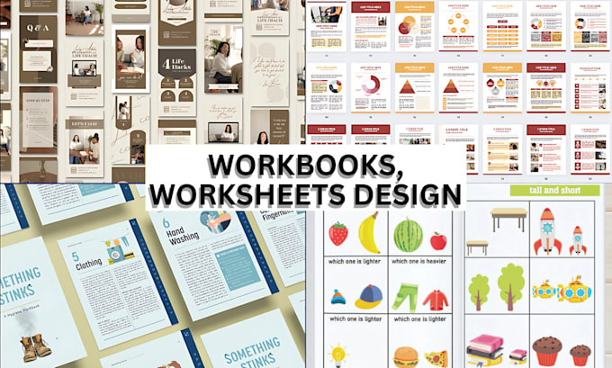 Gig Preview - Do workbook design, worksheets, ppt, guided exercise, activity books and journal