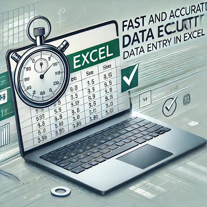 Gig Preview - Do fast and accurate data entry in excel for you