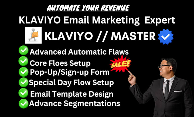 Bestseller - setup klaviyo email marketing flows to drive more sales