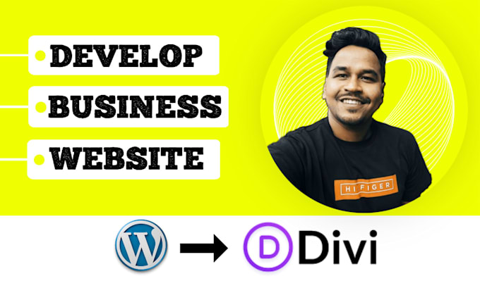 Gig Preview - Develop and design divi business website or ecommerce store by wordpress