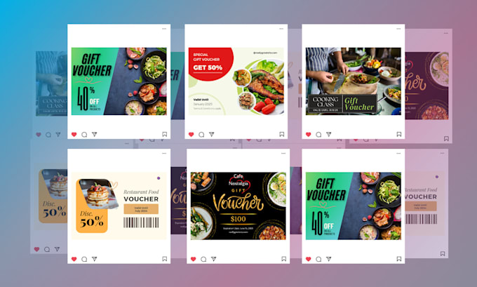 Gig Preview - Design social media and instagram template with canva