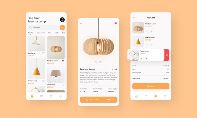 Gig Preview - Do UI UX design for mobile app in figma