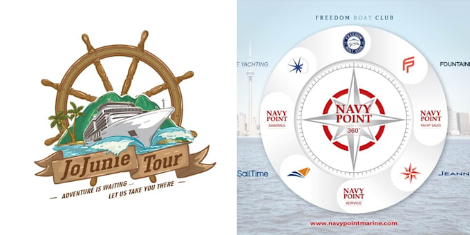 Gig Preview - Design a modern boat, yacht, ship logo for your business