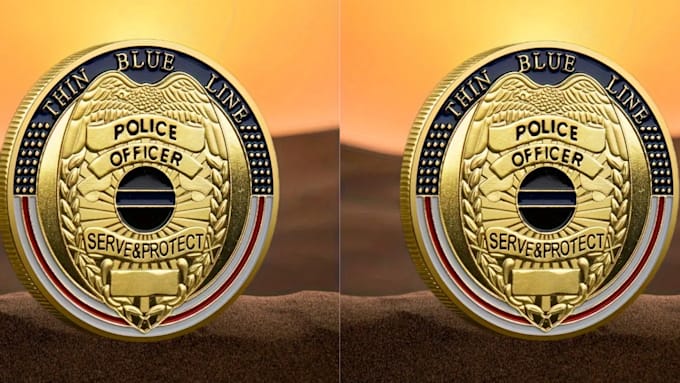 Gig Preview - Design golden custom 3d command coin, challenge coin and personal coin