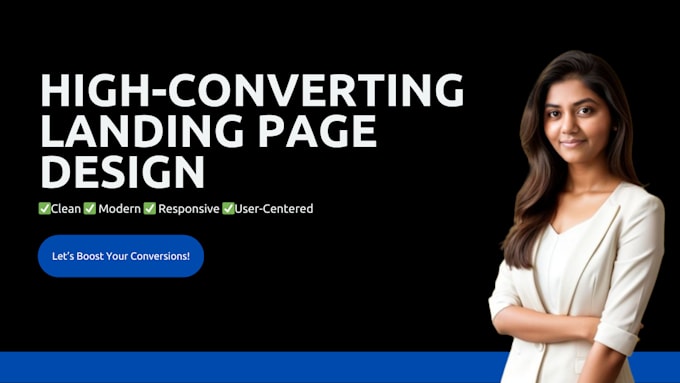 Gig Preview - Build professional landing pages to grow your business