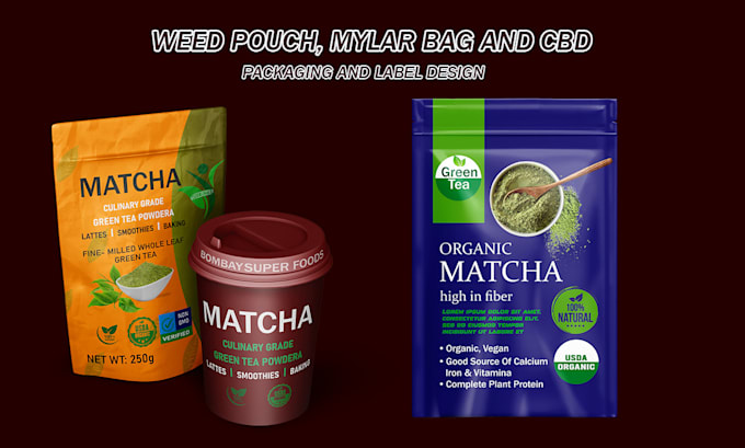 Gig Preview - Do design pouch, mylar bag, packaging design, weed, cannabis