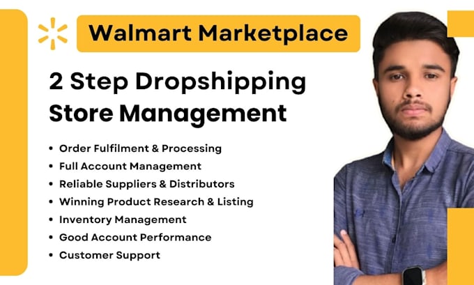 Gig Preview - Walmart dropshipping walmart wfs wholesale 2 step store walmart listing