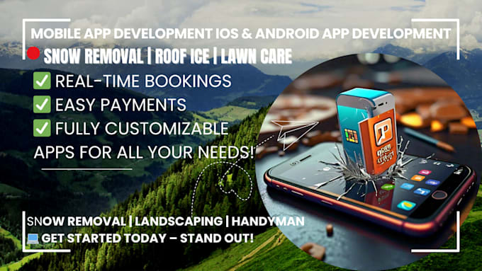 Bestseller - develop snow removal app, gutter cleaning app, lawn care handyman booking app