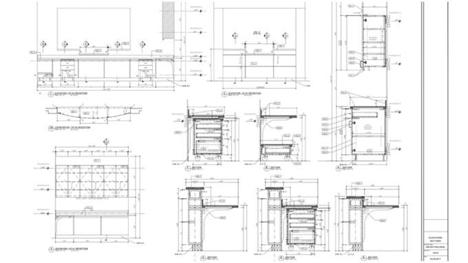 Gig Preview - Create detailed millwork drawing for your shops, home, office and cabinets