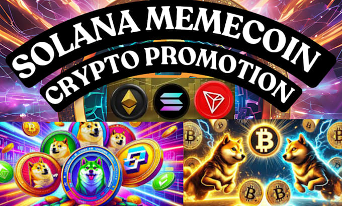 Gig Preview - Solana meme coin promotion meme coin marketing  crypto telegram twitter promo