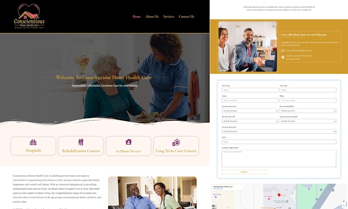 Gig Preview - Create health care staffing agency website, homecare website, healthcare website