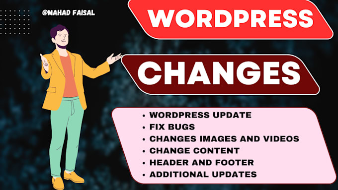 Bestseller - do wordpress changes, images, customization, bugs etc