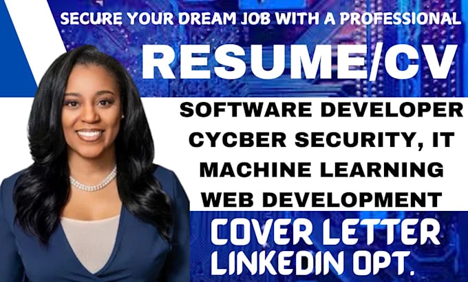 Gig Preview - Craft software developer resume for software development IT and cycbersecurity