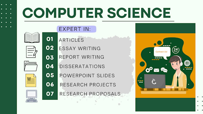 Gig Preview - Do computer science projects research and report writing