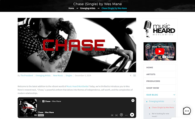 Bestseller - feature your music on a popular music blog