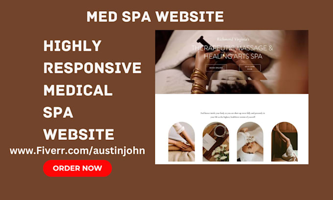 Gig Preview - Medical spa website medical spa medical aesthetic website iv hydration website