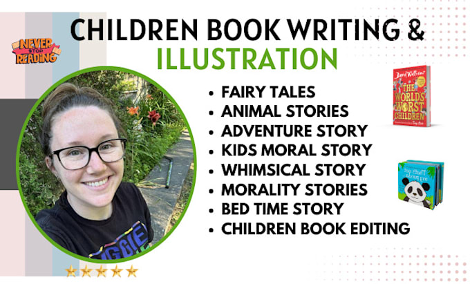 Gig Preview - Ghostwrite and edit your children story book, children story writing, kids book