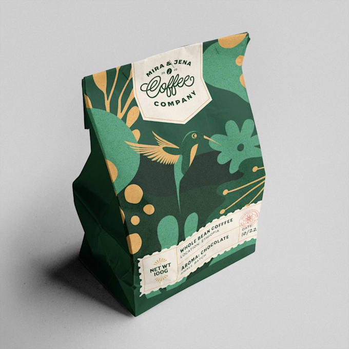 Gig Preview - Do premium product label, box package, pouch bag design for brand