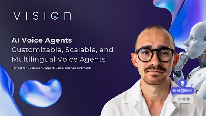 Gig Preview - Create custom ai voice agents for customer support, sales, and automation