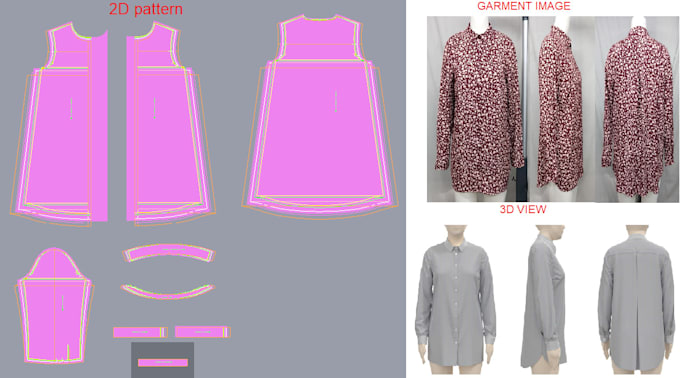 Gig Preview - Create digital clothing sewing pattern and grading