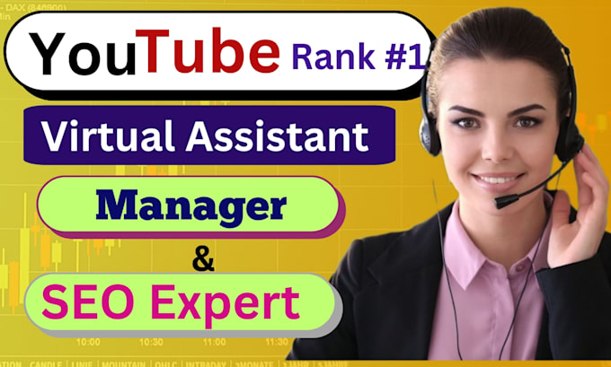 Gig Preview - Be your youtube virtual assistant channel manager,  SEO expert