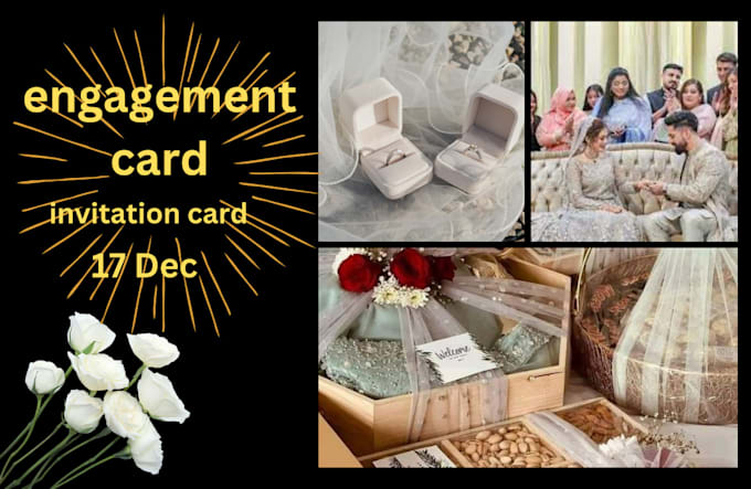 Gig Preview - Make invitation card for your wedding engagement more