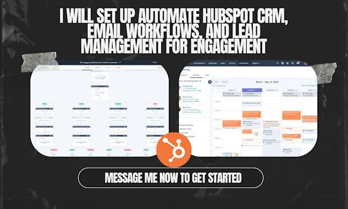 Gig Preview - Set up automate hubspot CRM, email workflows, and lead management for engagement