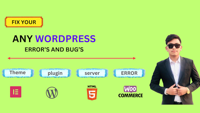 Gig Preview - Fix broken wordpress website for you